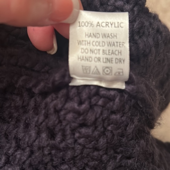 🆕CARDIGAN Navy💙Jacquard Knit Half Sleeve⭐️NWT 1.4.3. STORY by Line Up Size S/M - Picture 10 of 10